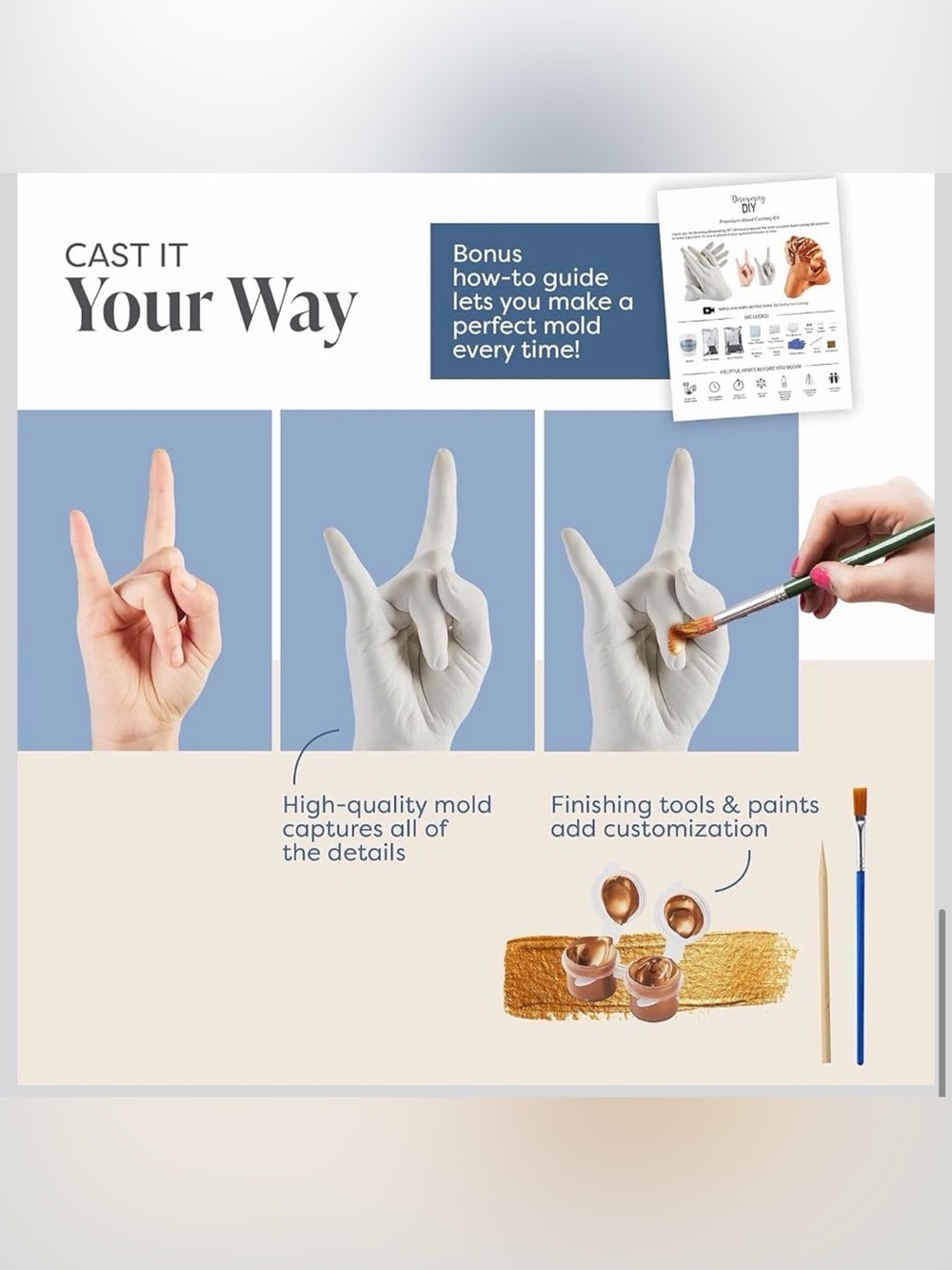 Hand Casting Kit - Hand Mold Kit - Picture 4 of 10